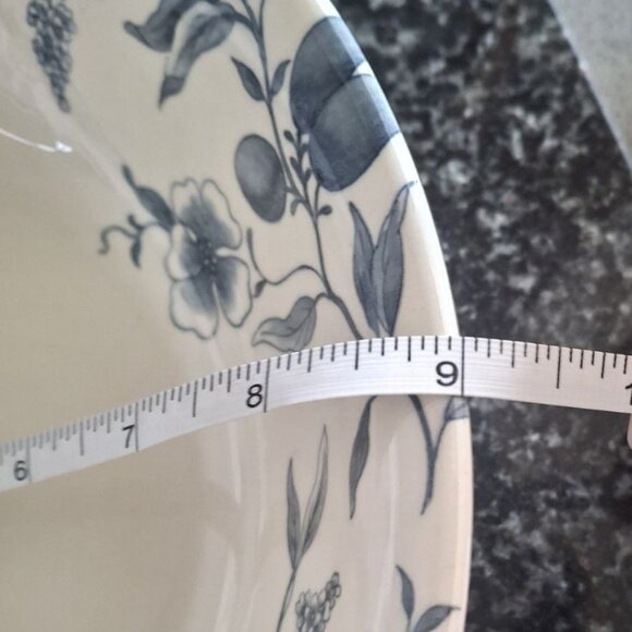 Vintage Claytan Blue Floral Ceramic Flatware Set of 7 pcs - Picture 12 of 13